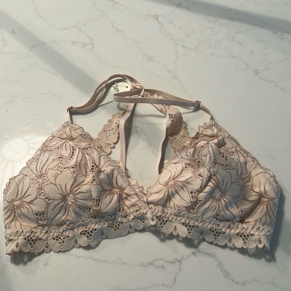 Bralette, floral cream - Picture 1 of 4